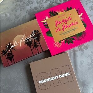 Smashbox Cali Kissed Palette, BH cosmetics and Morphe palettes